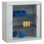 Stahl-Rollladen-Schrank, 104 cm hoch, 100x44 cm (BxT), 2 Böden, 